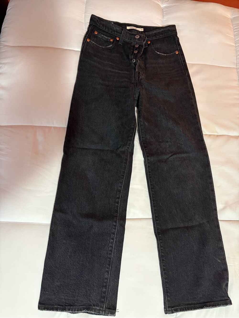 Levi's Black Straight Leg Jeans